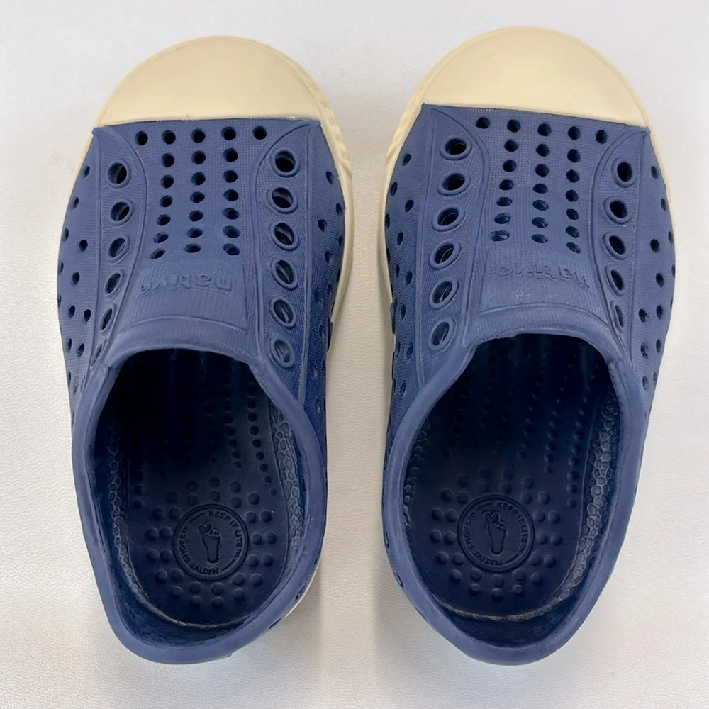 NATIVE Jefferson Kid’s Slipon Waterproof Blue Shoes C5